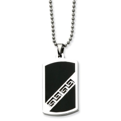 Men's Stainless Steel Dog Tag Necklace
