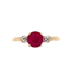 Estate Ruby & Diamond Ring