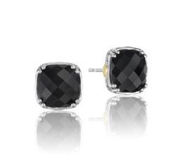 Tacori Black Onyx Silver Earrings