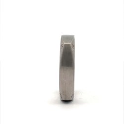 14K White Gold Men's Wedding Band thumbnail 3