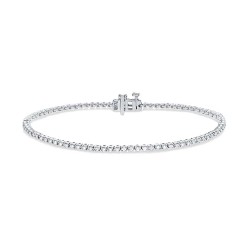 14k White Gold 1.00cttw Diamond Tennis Bracelet 14k White Gold 1.00cttw Diamond Tennis Bracelet