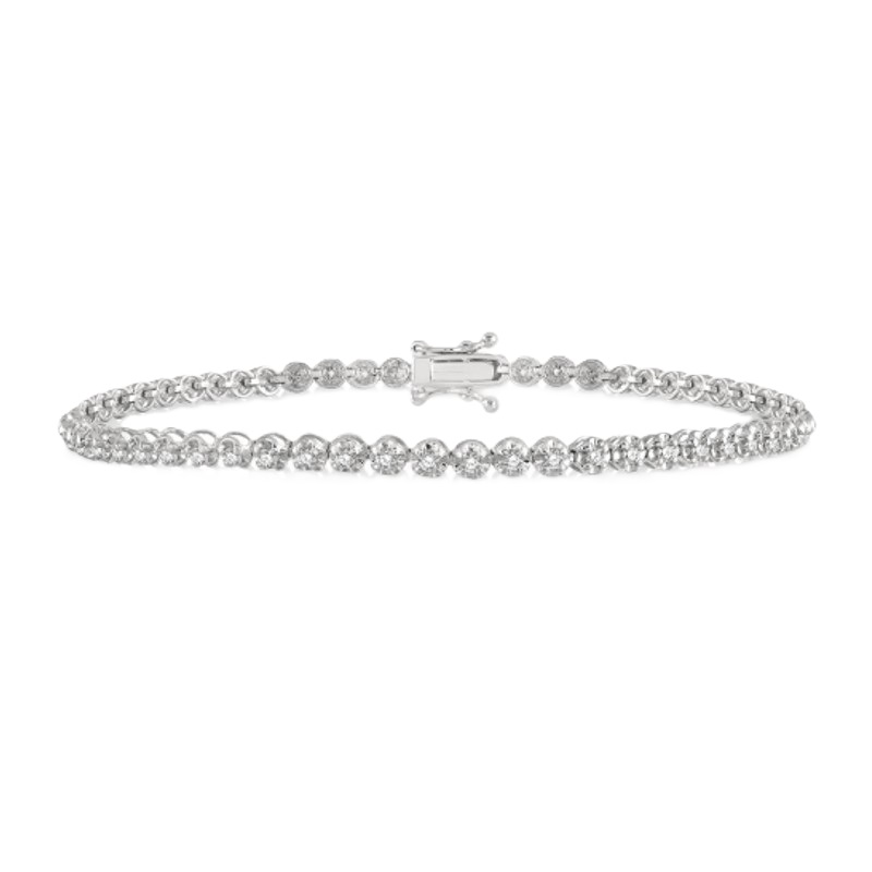Diamond Illusion Tennis Bracelet 1.00cttw Diamond Illusion Tennis Bracelet 1.00cttw
