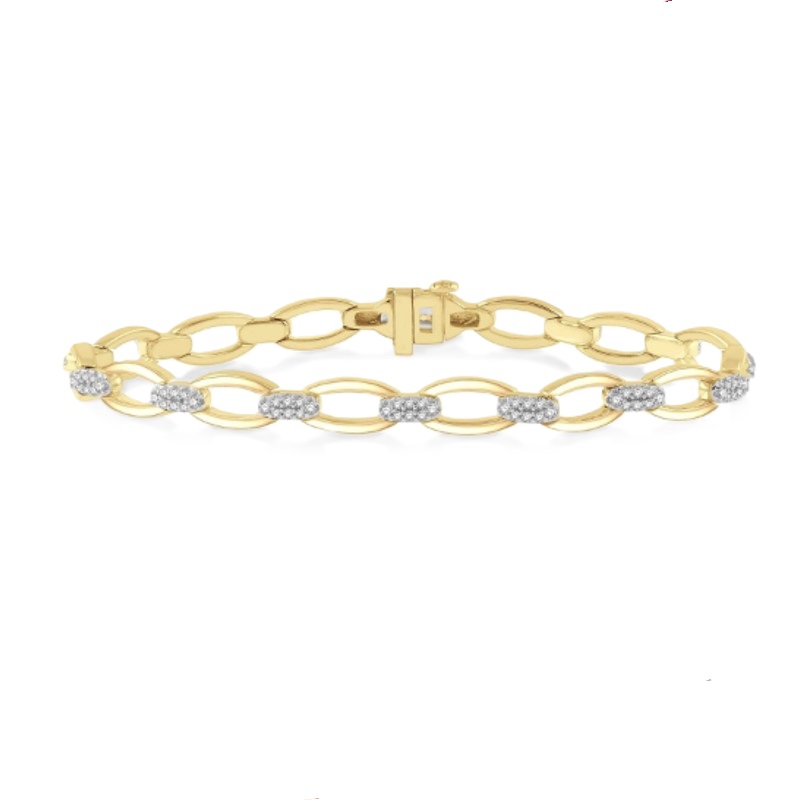 Open Link Diamond Fashion Bracelet Open Link Diamond Fashion Bracelet