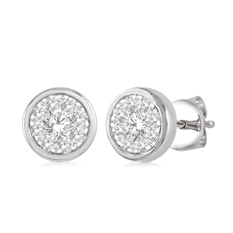 Diamond Cluster Earrings Diamond Cluster Earrings