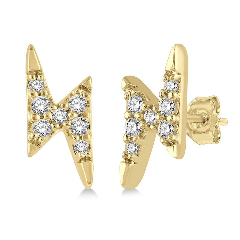 Diamond ThunderBolt Stud Earrings Diamond ThunderBolt Stud Earrings