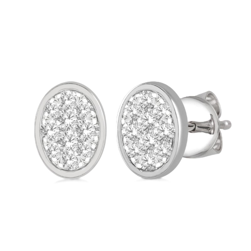 Diamond Cluster Earrings Diamond Cluster Earrings