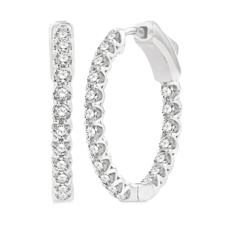 1.00cttw Diamond In-Out Earrings 1.00cttw Diamond In-Out Earrings