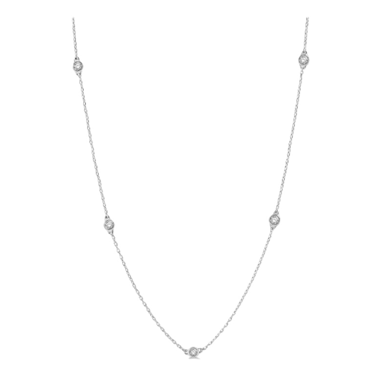 Diamond Station Necklace 3/4cttw Diamond Station Necklace 3/4cttw