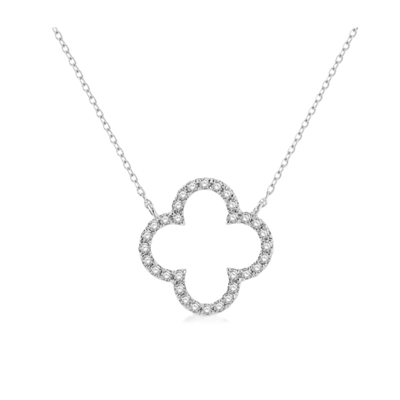 Diamond Clover Necklace 1/4cttw Diamond Clover Necklace 1/4cttw
