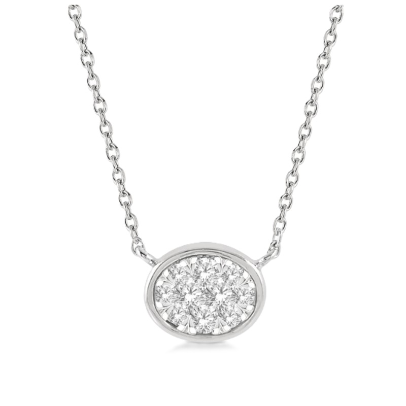 Diamond Cluster Necklace Diamond Cluster Necklace