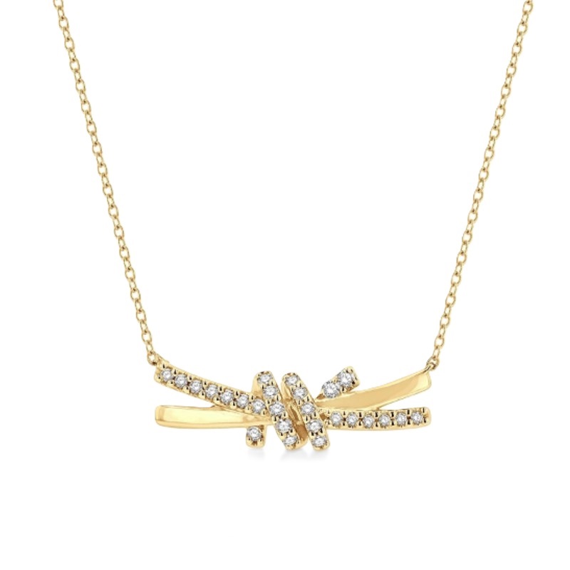 Love Knot Diamond Fashion Necklace