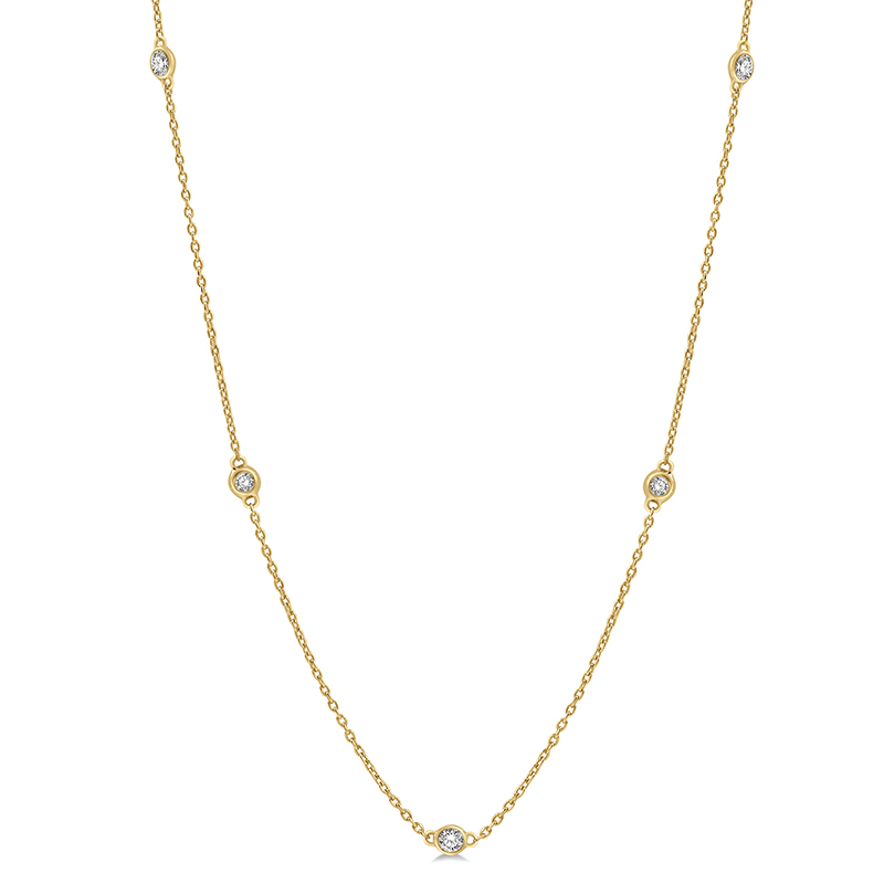 1/2ct Diamond Station Necklace 1/2ct Diamond Station Necklace