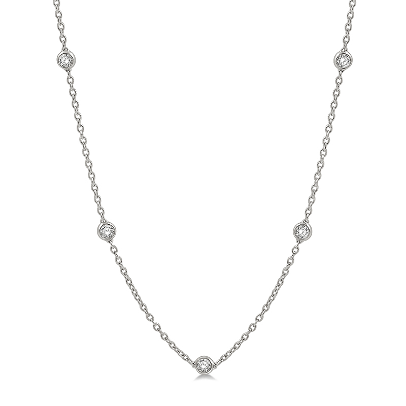 1.0ct Diamond Station Necklace 1.0ct Diamond Station Necklace