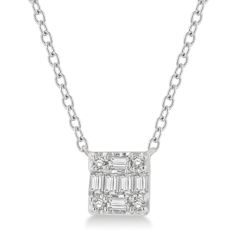 Diamond Cluster Necklace Diamond Cluster Necklace