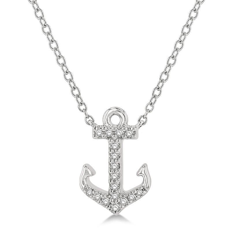 Anchor Petite Diamond Fashion Pendant