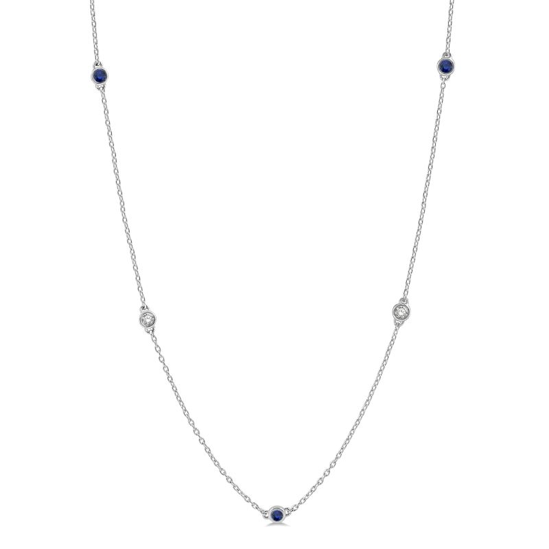 Sapphire & Diamond Necklace Sapphire & Diamond Necklace