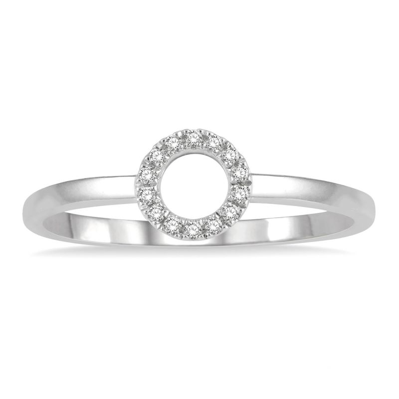 Diamond Open Circle Ring Diamond Open Circle Ring