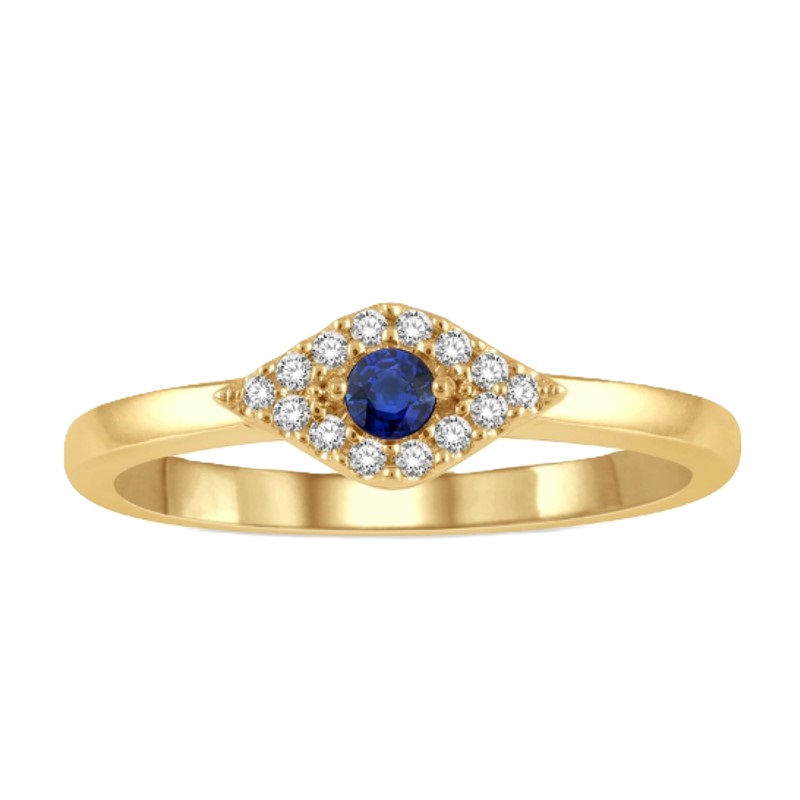 Evil Eye Sapphire and Diamond Ring Evil Eye Sapphire and Diamond Ring