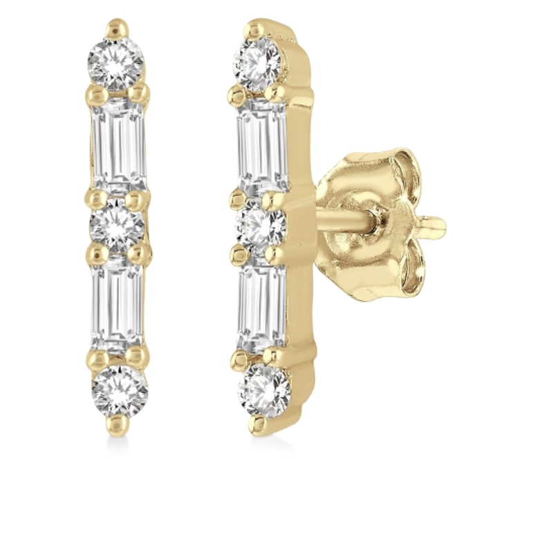 Diamond Bar Earrings Diamond Bar Earrings