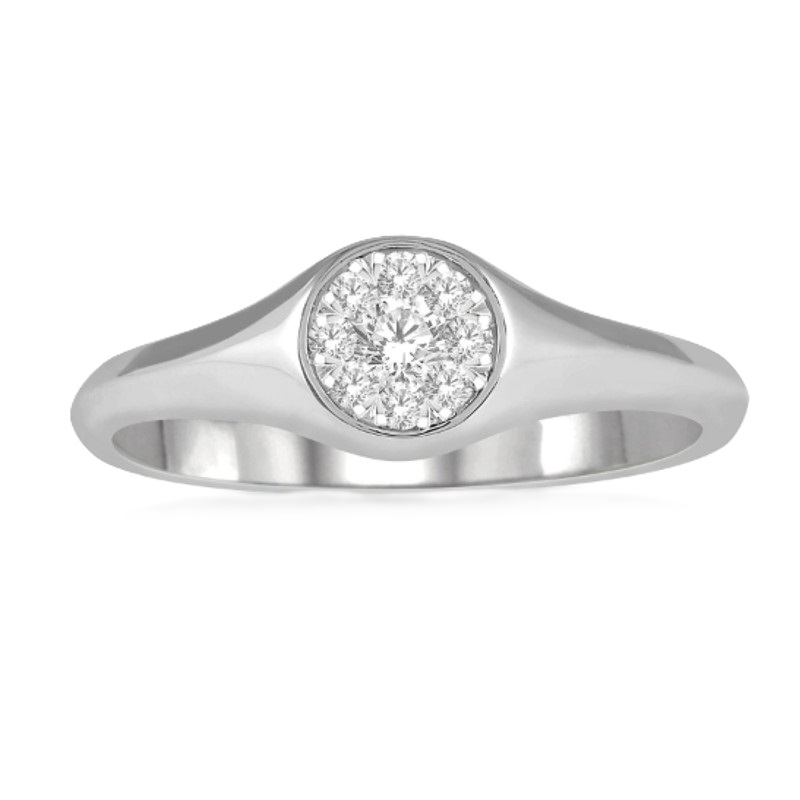 Diamond Signet Promise Ring Diamond Signet Promise Ring