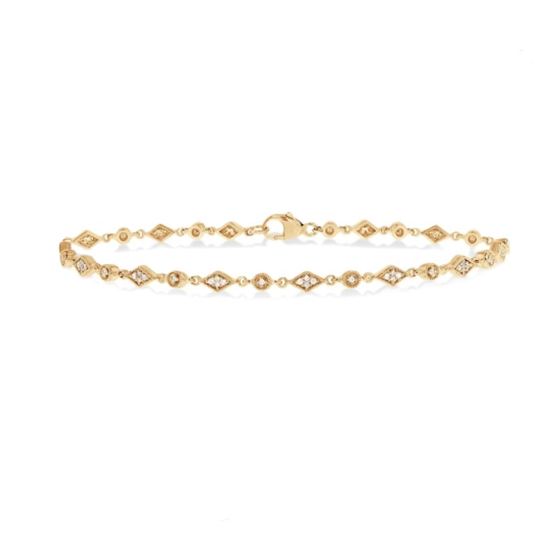 Art Deco Fashion Tennis Bracelet