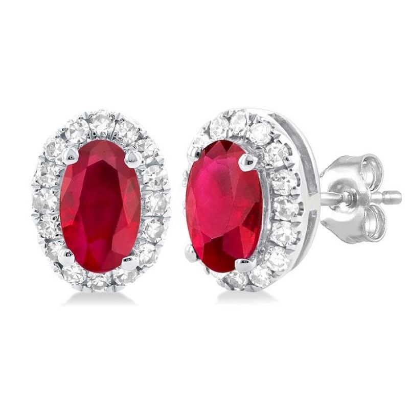 Ruby and Diamond Earrings Ruby and Diamond Earrings