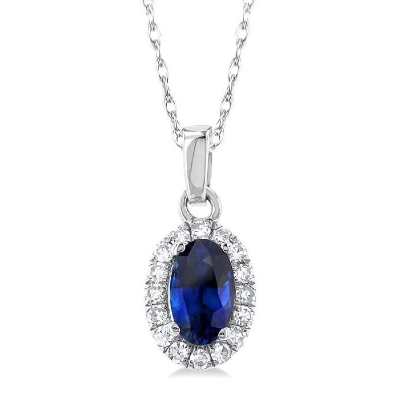 Sapphire and Diamond Pendant