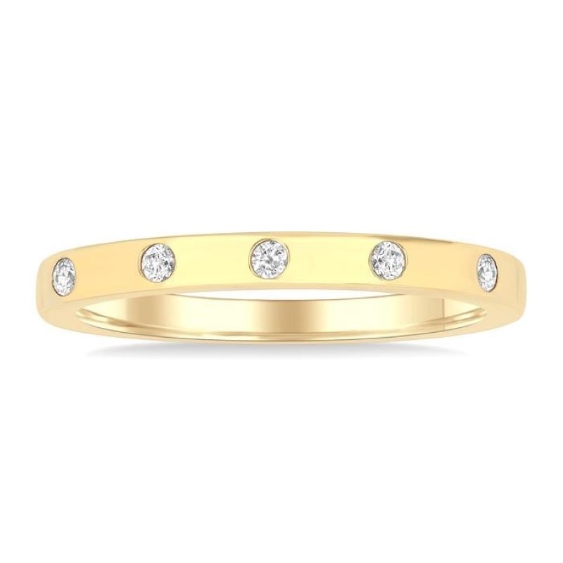 Flush Bezel Set Diamond Fashion Band Flush Bezel Set Diamond Fashion Band