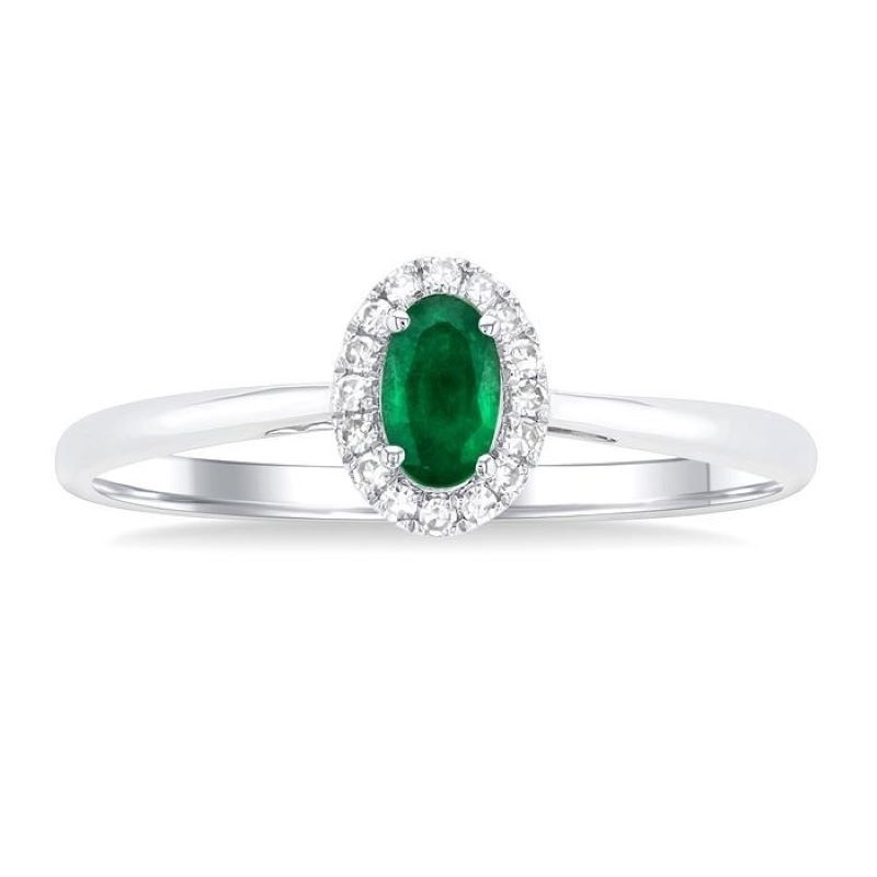 Emerald and Diamond Ring