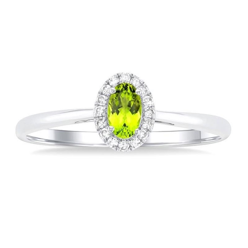Peridot and Diamond Ring Peridot and Diamond Ring