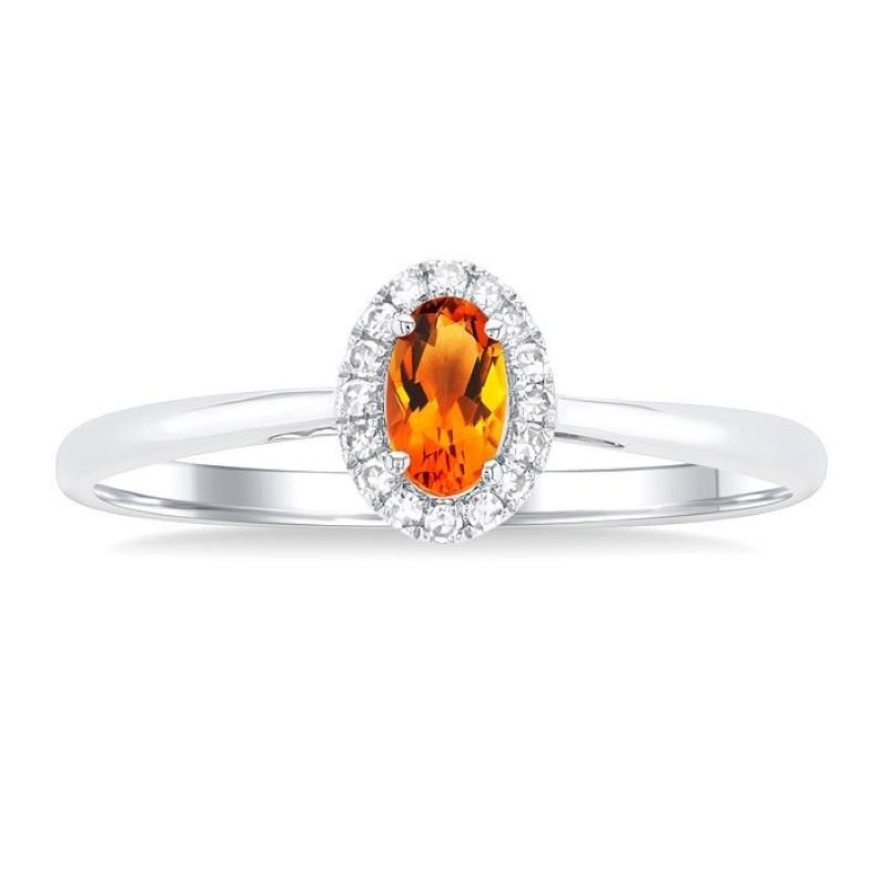 Citrine and Diamond Ring Citrine and Diamond Ring