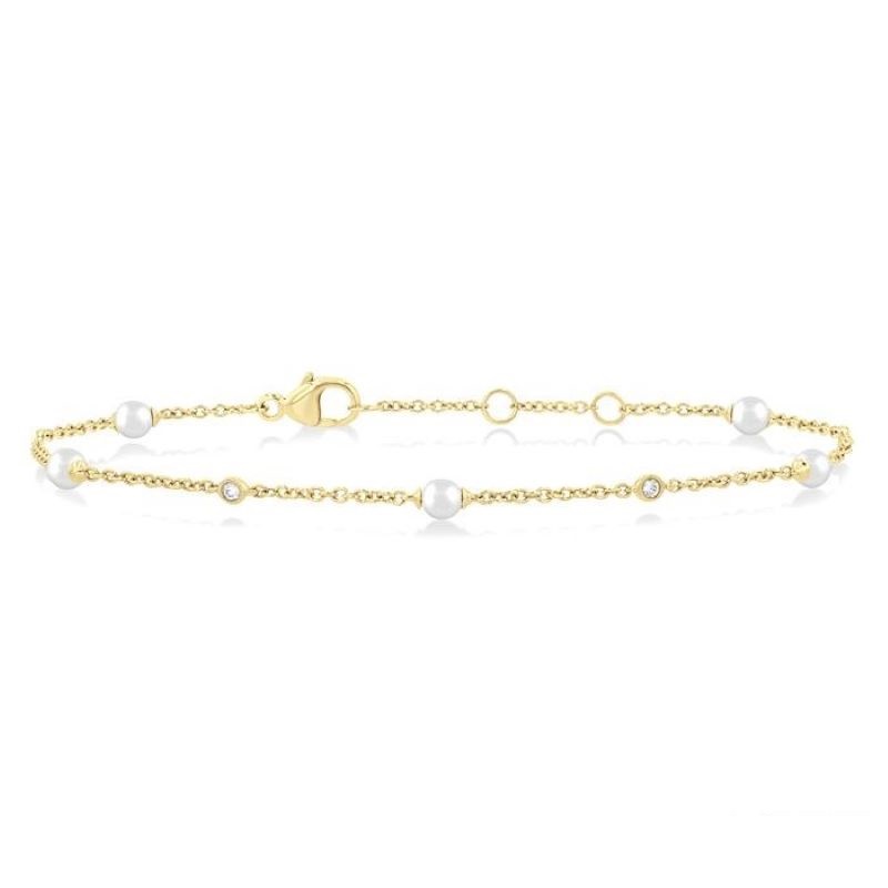 Pearl and Diamond Bracelet Pearl and Diamond Bracelet