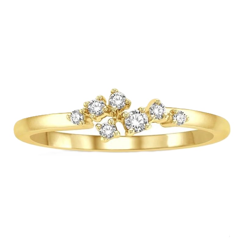 14k Yellow Gold Scattered Diamond Ring 14k Yellow Gold Scattered Diamond Ring