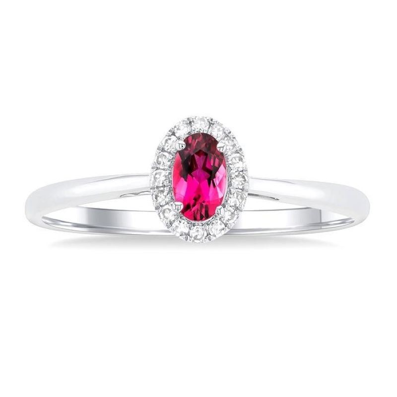 Pink Tourmaline and Diamond Ring Pink Tourmaline and Diamond Ring
