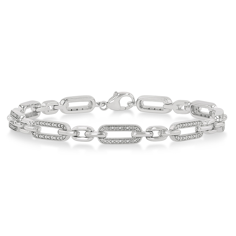 Diamond Paperclip Bracelet Diamond Paperclip Bracelet