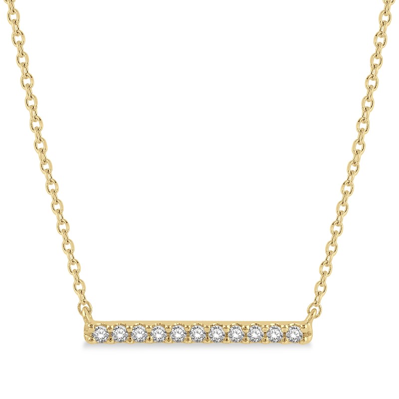 Diamond Horizontal Bar Necklace