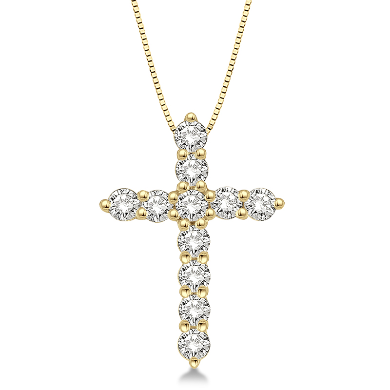 Diamond Cross Pendant 1/2cttw