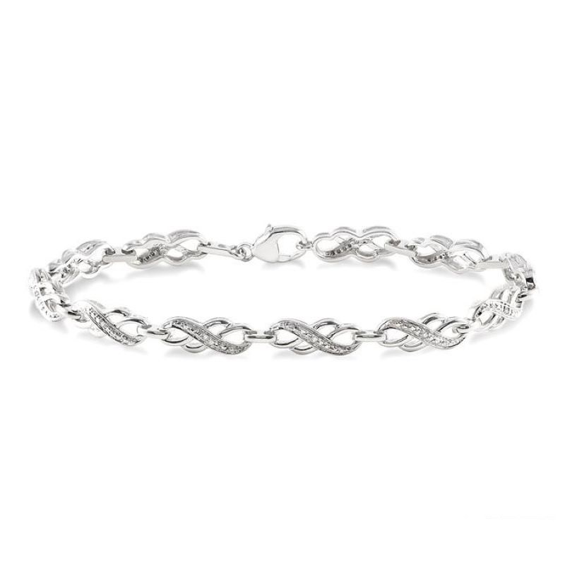 Silver Diamond Fashion Bracelet Silver Diamond Fashion Bracelet
