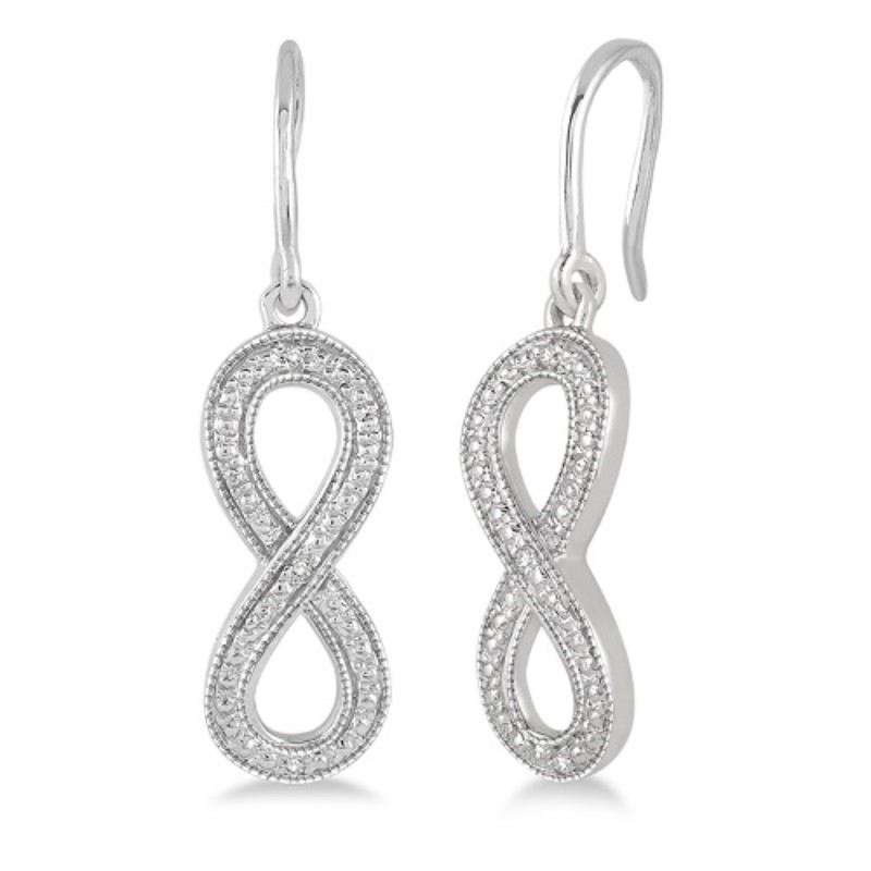 Sterling Silver Drop Infinity Earrings Sterling Silver Drop Infinity Earrings