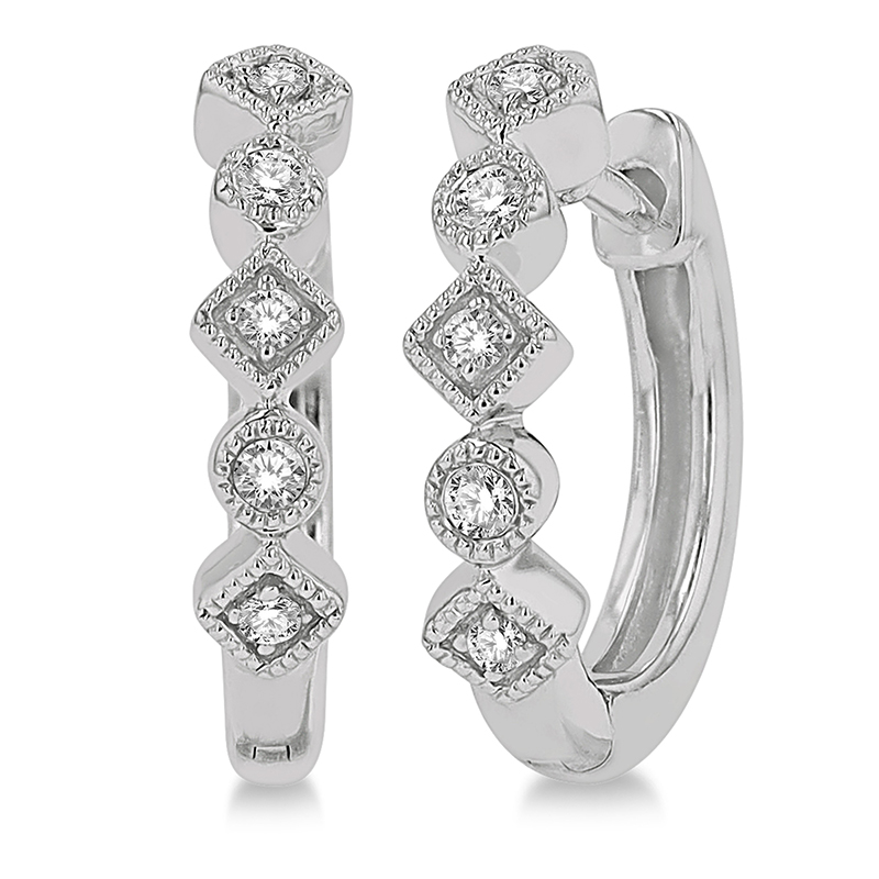 Diamond Huggie Earrings Diamond Huggie Earrings