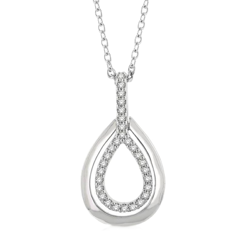 Diamond Pear Pendant