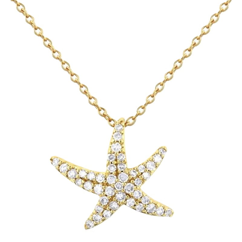 Diamond Starfish Pendant Diamond Starfish Pendant