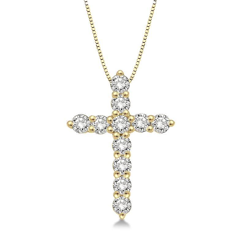 Diamond Cross Pendant 1/4cttw