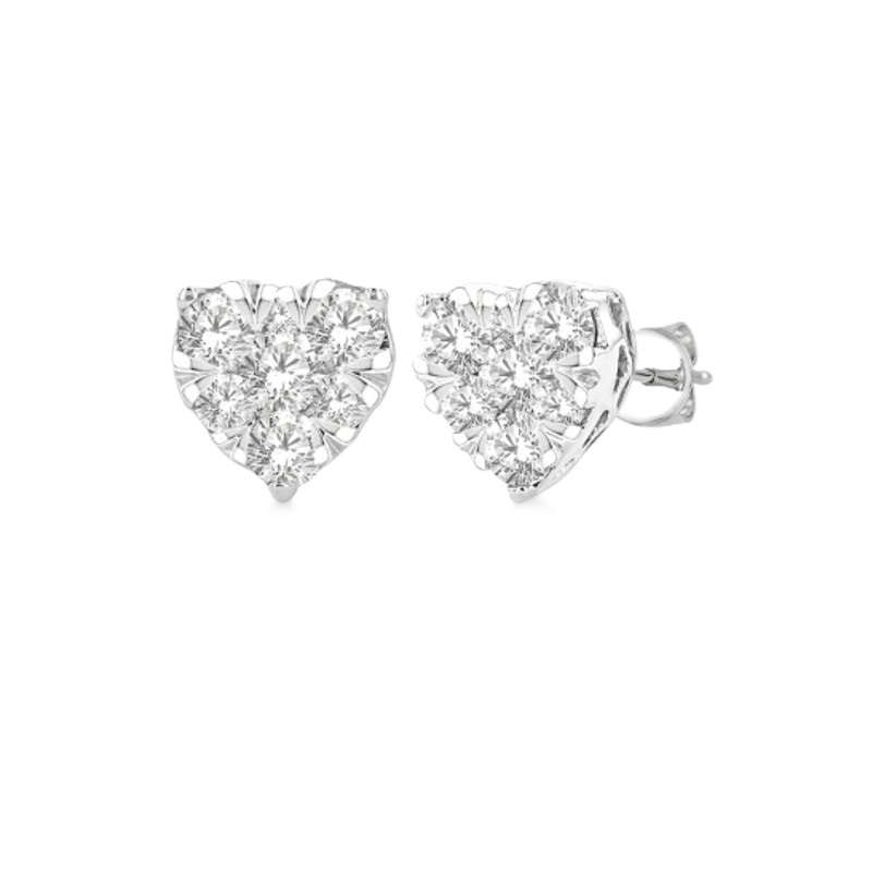 Diamond Heart Earrings 1/3cttw Diamond Heart Earrings 1/3cttw
