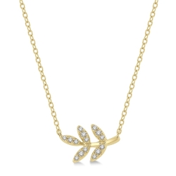 Leaf Diamond Fashion Pendant thumbnail 1