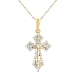 Cross Diamond Fashion Pendant thumbnail 1