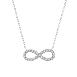 Diamond Infinity Necklace 1/4cttw thumbnail 1
