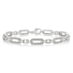 Diamond Paperclip Bracelet thumbnail 1