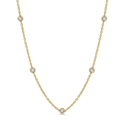 1.0ct Diamond Station Necklace thumbnail 1