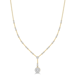 Diamond Barlink Drop Necklace thumbnail 1